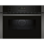 Neff C1AMG84G0B Four Micro-ondes Encastrable avec Air Chaud de 44 Litres - Noir avec Graphite