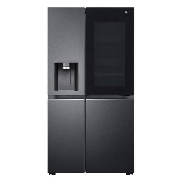 LG GSXV90MCAE Réfrigérateur-congélateur américain sans givre de 96,8 cm – Noir Mat