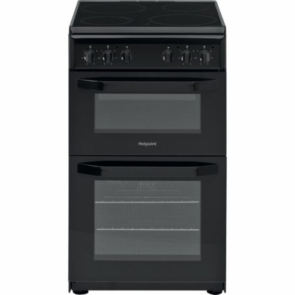 Hotpoint HD5V92KCB Cuisinière à double cavité de 50 cm