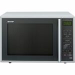 Four à micro-ondes combiné Sharp R959SLMAA de 40 litres - Noir/Argent.