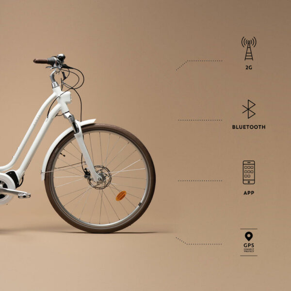 ELOPS 920 E CONNECT LF - VÉLO DE VILLE ÉLECTRIQUE CONNECTÉ BLANC – Image 2