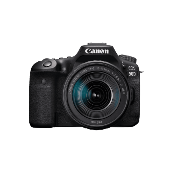 Canon EOS 90D DSLR Appareil photo reflex numérique de 32,5 MP - 4K - Noir/Noir - Objectif EF-S 18-135mm IS USM