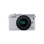 CANON EOS M100 Appareil photo sans miroir avec objectif EF-M 15-45 mm f/3.5-6.3 IS STM Lens – Blanc