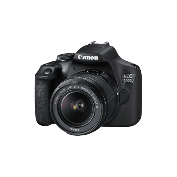 Canon EOS 2000D Appareil photo reflex numérique avec objectif EF-S 18-55 mm f/3.5-5.6 III – Image 2