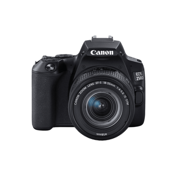 Canon EOS 250D Appareil photo reflex numérique avec objectif EF-S 18-55 mm f/4-5.6 IS STM - Noir – Image 2