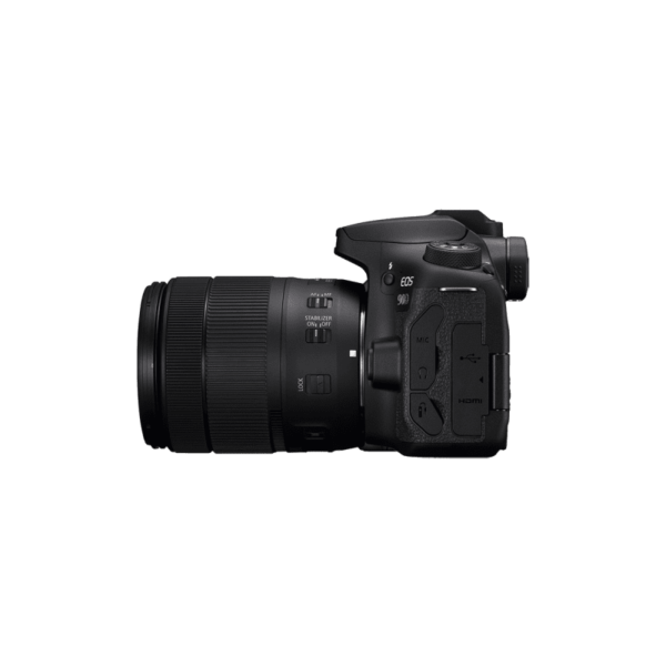 Canon EOS 90D DSLR Appareil photo reflex numérique de 32,5 MP - 4K - Noir/Noir - Objectif EF-S 18-135mm IS USM – Image 4
