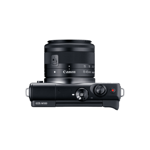 CANON EOS M100 Appareil photo sans miroir avec objectif EF-M 15-45 mm f/3.5-6.3 IS STM Lens - Noir – Image 4