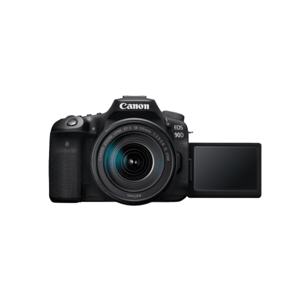 Canon EOS 90D DSLR Appareil photo reflex numérique de 32,5 MP - 4K - Noir/Noir - Objectif EF-S 18-135mm IS USM – Image 5
