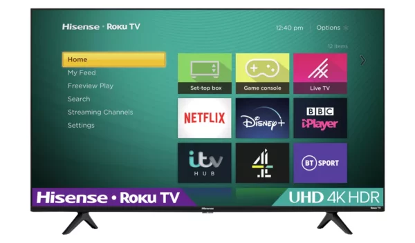 Hisense Roku 65 pouces R65A7200GTUK Smart TV 4K LED avec Freeview