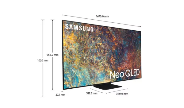 Samsung 75 pouces QE75QN90AATXXU Smart 4K UHD HDR Neo QLED TV – Image 2