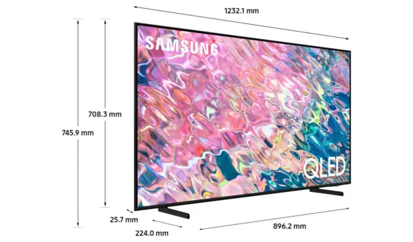 Samsung 55 pouces QE55Q60BAUXXU Smart 4K UHD HDR QLED TV – Image 2