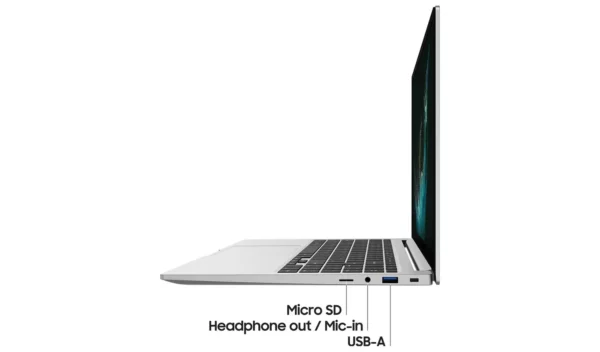 Samsung Galaxy Book 2 15,6 pouces, processeur Intel Core i5, 8 Go de RAM, 256 Go de stockage - Argent – Image 3