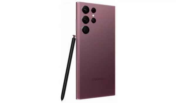 Samsung S22 Ultra 5G 256GB Mobile Phone – Burgundy – Image 3