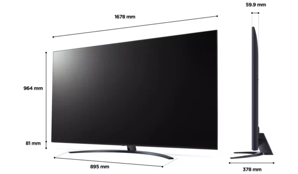 LG 75 pouces 75UQ91006LA Smart 4K UHD HDR LED Freeview TV – Image 4