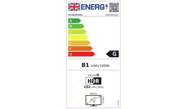 LG 55 pouces OLED55C26LD Smart 4K UHD HDR OLED Freeview TV – Image 6