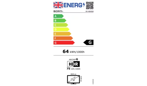 Sony 48 pouces XR48A90KU Smart TV 4K UHD HDR OLED avec tuner Freeview – Image 6