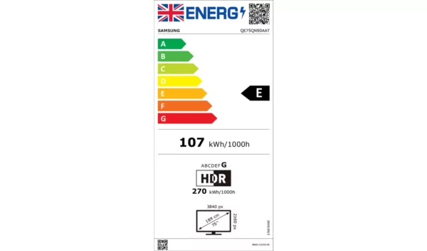 Samsung 75 pouces QE75QN90AATXXU Smart 4K UHD HDR Neo QLED TV – Image 6