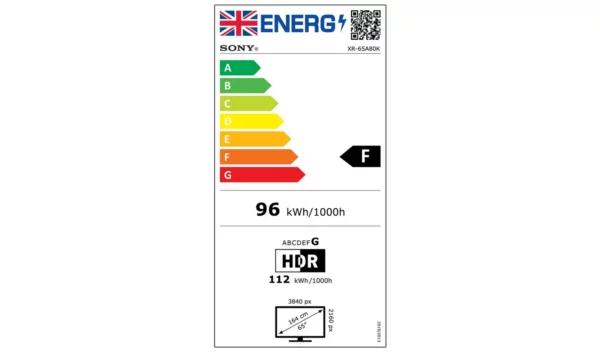 Sony 65 pouces XR65A80KU Smart TV 4K UHD HDR OLED avec tuner intégré Freeview – Image 7