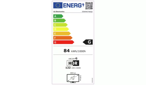 LG 55 pouces 55NANO766QA Smart 4K UHD HDR NanoCell Freeview TV – Image 8