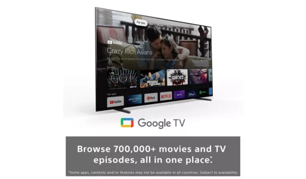 Sony 77 pouces XR77A80JU Smart TV 4K UHD HDR OLED avec tuner intégré Freeview – Image 8