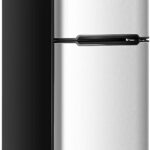 GOPLUS Réfrigérateur 90 L Combiné Réfrigérateur 63L avec Température Réglable 0 à 10 °C et Congélateur 27L avec Température de -15 °C et pour Maisons/Hôtels/Dortoirs, Argent